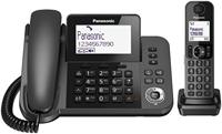 Huistelefoon Panasonic KX-TGF310 Wit Zwart Grijs - thumbnail