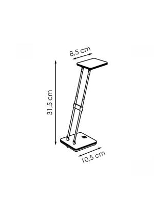 Light depot - LED bureaulamp Check - 31,5 cm - zwart - Outlet