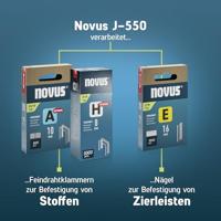 Novus Tools J-550 031-0373 Accunietpistool Type niet Type 37, Type 53 Lengte nieten 6 - 14 mm Zonder accu, Zonder lader - thumbnail