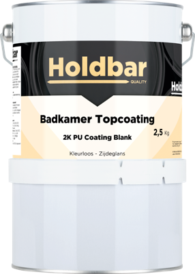Holdbar Badkamer Topcoating Zijdeglans 2,5 kg Holdbar Badkamer Topcoating Zijdeglans 2,5 kg