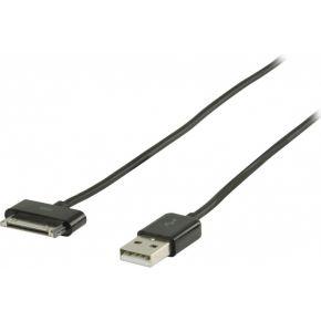 Data en Oplaadkabel Apple Dock 30-Pins - USB A Male 2.00 m Zwart