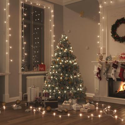 VidaXL Lichtslinger met 1000 led's warmwit 100 m pvc