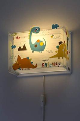 Dalber wandlamp Dinos glow in the dark 31 cm E27 60W wit