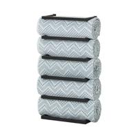 Handdoekrek Sealskin Carré 24x48x12cm Mat Zwart - thumbnail