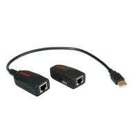 ROLINE USB 2.0 uitbreiding via RJ45, max. 50m - thumbnail