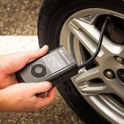 Midland Midland Enerpump - tragbarer Druckluftkompressor für Auto, Motorrad, Fahrrad Accucompressor