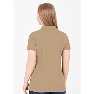 JAKO C6320D Polo Organic Dames - Zand - 36