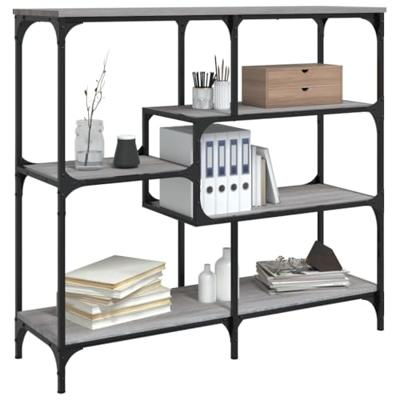 Wandtafel 103x32x95 cm bewerkt hout grijs sonoma eikenkleurig Wandtafel 103x32x95 cm bewerkt hout grijs sonoma eikenkleurig