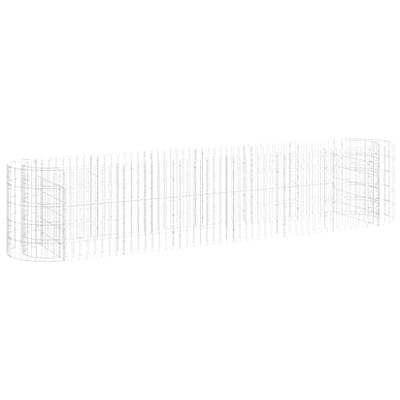 VidaXL Gabion plantenbak verhoogd 260x50x50 cm gegalvaniseerd ijzer