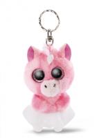 Nici sleutelhanger Glubschis unicorn junior 9 cm pluche roze - thumbnail
