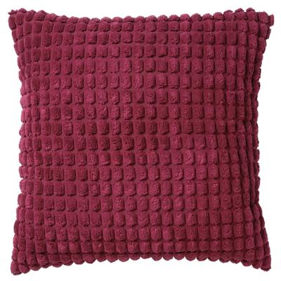 Dutch Decor - ROME - Kussenhoes 45x45 cm - 100% polyester - effen kleur - Red Plum - donkerroze Dutch Decor - ROME - Kussenhoes 45x45 cm - 100% polyester - effen kleur - Red Plum - donkerroze