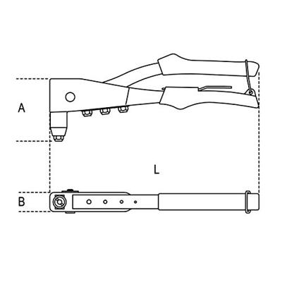 Beta 1741 Blindklinktang - 017410003