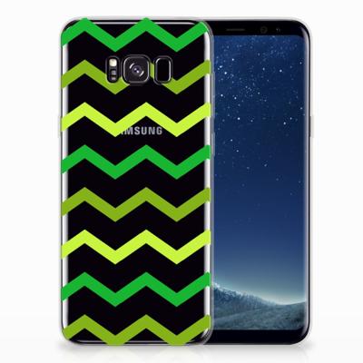 Samsung Galaxy S8 Plus | TPU bumper | Zigzag Groen