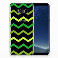 Samsung Galaxy S8 Plus | TPU bumper | Zigzag Groen - thumbnail