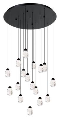 Stars of Light 17-lichts hanglampSindicat zwart - 390413