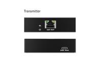 DIGITUS USB 3.2 Gen1 Extender via Ethernet – 4-poorts USB-Hub – 3x Type A, 1x Type C – 100 m bereik met Cat 6-netwerkkabel – 5 Gbps – Zwart - thumbnail