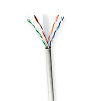 Netwerk Kabel Rol | CAT6 | Solid | U/UTP | CCA | 100.0 m | Binnenshuis | Rond | PVC | Grijs - thumbnail