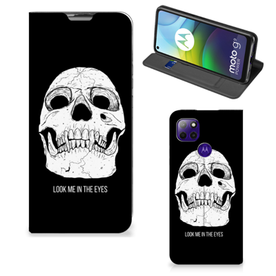 Mobiel BookCase Motorola Moto G9 Power Skull Eyes Mobiel BookCase Motorola Moto G9 Power Skull Eyes