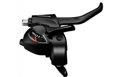 Shimano versteller (links) met remhendel 3 speed tourney st-ef41 zwart