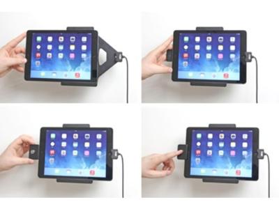 Brodit Apparaathouder 536577 | Made in Sweden | met oplaadfunctie voor tablets - Apple iPad 5e generatie (A1822, A1823), iPad 9.7 New, iPad 9.7 6e Gen (A1893, A1954) en meer