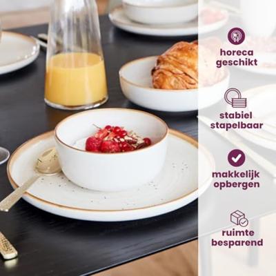 Cosy & Trendy Ontbijtborden / Dessertborden - Baltic Vanilla ø 20 cm - 6 stuks