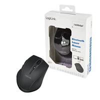 LogiLink ID0032A Muis Bluetooth Laser Zwart 5 Toetsen 1600 dpi Geïntegreerd scrollwiel - thumbnail