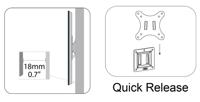 Digitus DA-90303-1 Monitor-wandbeugel Aantal monteerbare displays: 1 Display(s) 33,0 cm (13) - 81,3 cm (32) Zwart Vast - thumbnail