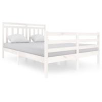 Bedframe massief hout wit 140x200 cm - thumbnail