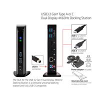 CLUB3D UNIVERSEEL Docking station USB3.2 Type A of C 2x Displayport 4K60Hz DisplayLink® gecertificeerd - thumbnail