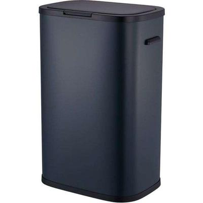 60L Portland Keukenafvalbak - Druksluiting - Grijs roestvrij staal - KITCHEN MOVE