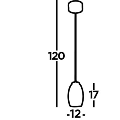 Searchlight Moderne hanglampCyclone chroom met helder glas - 97291-1CL