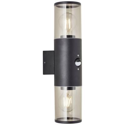 Brilliant Sergioro 96474/63 Buitenlamp met bewegingsmelder (wand) E27 Zwart (mat)