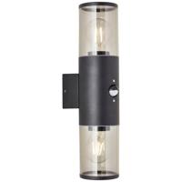 Brilliant Sergioro 96474/63 Buitenlamp met bewegingsmelder (wand) E27 Zwart (mat) - thumbnail