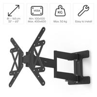 Hama Tv-muurbeugel FULLMOTION 400x400 165 Cm (65) Extra Lange Arm Slim - thumbnail
