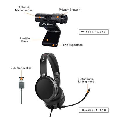 AVerMedia BO317 video conferencing systeem 2 MP Gepersonaliseerde videovergaderingssysteem AVerMedia BO317 video conferencing systeem 2 MP Gepersonaliseerde videovergaderingssysteem