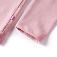 Kindershirt met lange mouwen zwanenprint 92 lichtroze - thumbnail