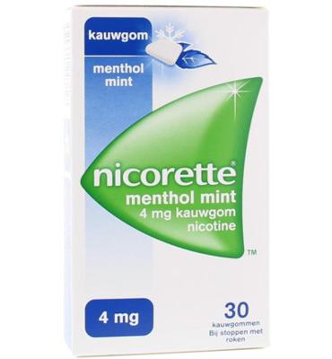 Nicorette Kauwgom 4mg Menthol Mint