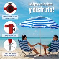 Parasolanker Aluminium Rood Blauw Pistache Zilver Geel Marineblauw (32 x 16,5 x 6,50 cm) - thumbnail