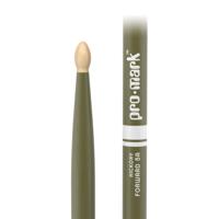 Promark TX5AW-GREEN Classic Forward 5A Green hickory drumstokken met houten tip - thumbnail