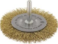 Rotec Stiftborstel sch.6mm Ø75x0,30 mm x 10 mm gegolfd messingdr. - 7980330 - thumbnail