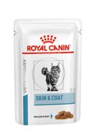 Royal Canin Veterinary Skin & Coat natvoer kat (in saus) 1 doos (12 x 85 g) - thumbnail