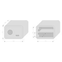 Basi 2018-0000-1013 mySafe 350 Kluis, Inbraakkluis Cijferslot, Sleutelslot - thumbnail