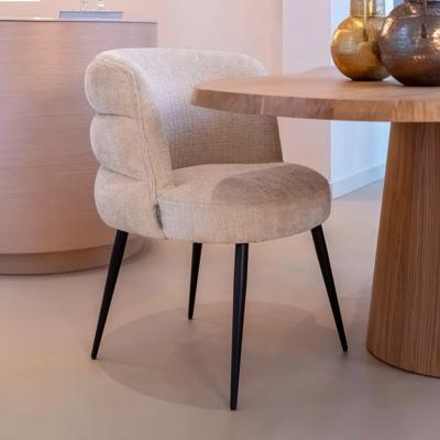 Richmond Eetkamerstoel 'Stella' Chenille, kleur Beige Richmond Eetkamerstoel 'Stella' Chenille, kleur Beige