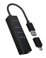 ICY BOX IB-HUB1419-LAN usb-hub - thumbnail