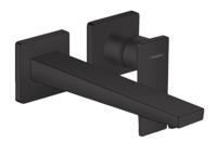 Hansgrohe Wastafelmengkraan Metropol Afdekset Uitloop 22.5 cm en Afvoerplug Mat Zwart - thumbnail