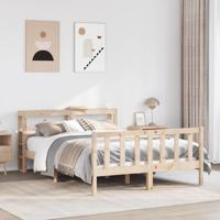 Bedframe zonder matras massief grenenhout 160x200 cm - thumbnail
