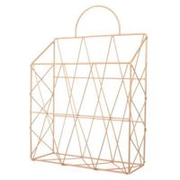 Scandinavische stijl magazine houder bestand boek rack Desktop opknoping plank (goud) - thumbnail