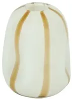 Countryfield vaas glas sweet-candy 16x21cm wit - thumbnail