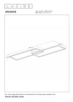 Lucide ARIANNE - Plafonnière - LED - CCT - 1x23W 2700K/4000K - Zwart - thumbnail