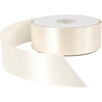 Creativ Company Satijnlint, b: 38 mm, crème, 50 m/ 1 rol - thumbnail